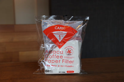 CAFEC Abaca Coffee Paper Filter 1杯用 / 2～4杯用